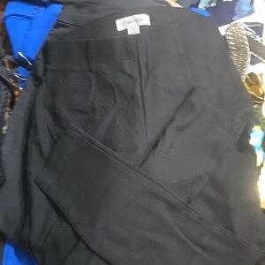 Calvin Klein Elegant Black Trousers Sz 2